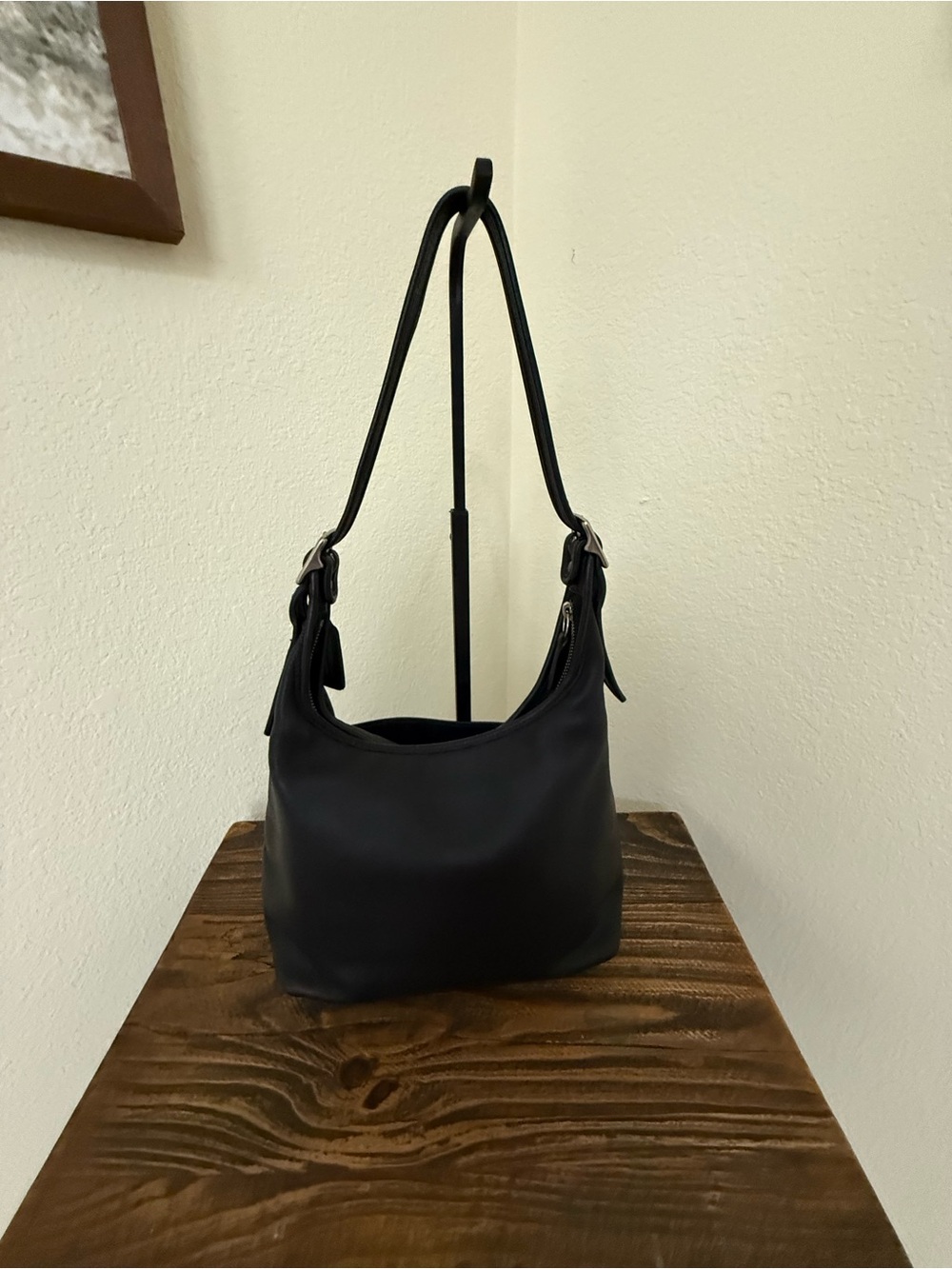Vintage Coach Ergo Zip Hobo 9058 | Black Glove-Tanned Leather | (2000) - Picture 5 of 14